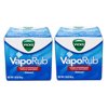 Vicks VapoRub Cough Suppressant Topical Chest Rub & Analgesic Ointment - 1.76oz - Pack of 2