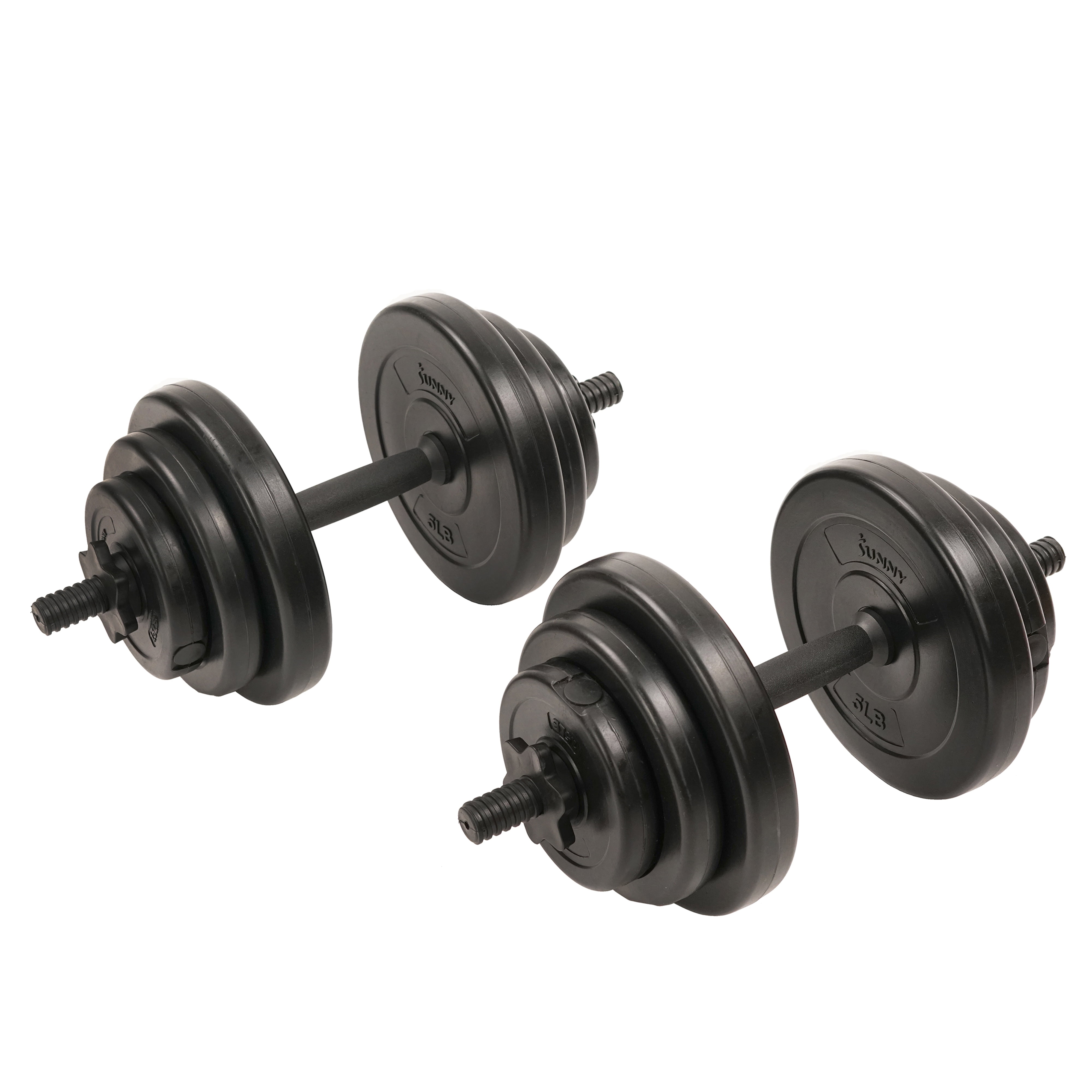 Details about   Total 100LB Weight Steel Dumbbell Set Adjustable Gym Barbell Plates Body Workout 
