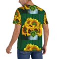 thumbnail image 5 of Haiem Hip Hop Hipster Baseball Jersey Button Down Shirts Sports Uniforms Men Women Jersey(Sunflowers in Bucket,X-Large), 5 of 9