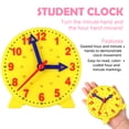thumbnail image 3 of Learning Clock for Kids, Demonstration Teaching Clock Telling the Time Clock Educational Toys Clock for Children Early Education Learn Time-4 Inch, 3 of 7