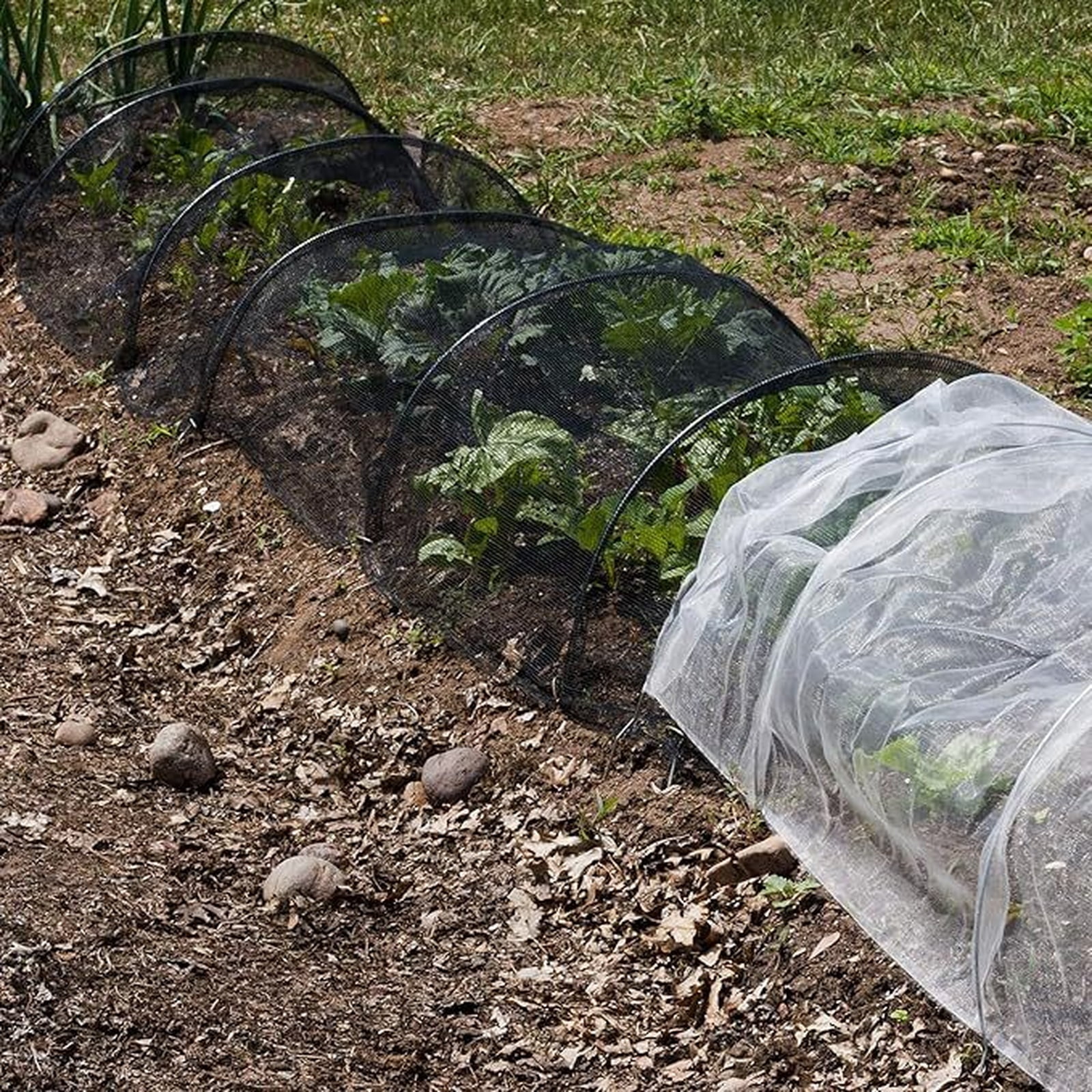 SHULIN 60 Mesh Thicken Garden Netting Protection Fly Barrier, Ultra-Fine Mesh Screen Plant Covers for Raised Bed, Greenhouse Accessories – Protective Garden Netting for Vegetables & Fruits 2*5M