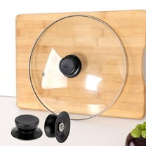 Uxcell 5pcs Easy Lifting Universal Pot Lid Knob Handle Plastic Knobs Replacement Black