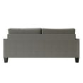thumbnail image 6 of Home Design Marcia Square Arm Sofa with Padded Back and Seat, Modern Upholstery, Black Legs, Comfortable Living Room Seating, Gray, 6 of 9