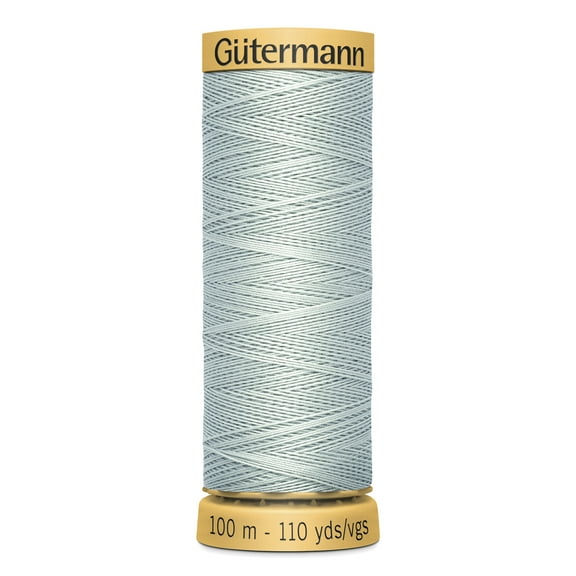 Gutermann 110 Yd Natural Cotton Thread-Light Slate