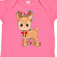 thumbnail image 4 of Inktastic Cute Christmas Reindeer with Christmas Lights Boys or Girls Baby Bodysuit, 4 of 5