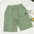thumbnail image 2 of Ketyyh-chn99 Boys Casual Shorts for Toddler Summer Cotton Breathable Shorts Kids Pants with Pockets Green,4-5 Years, 2 of 4
