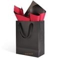 thumbnail image 2 of BAKIPACK 4 Pcs Black Gift Bags 10x5x13 inche, Paper Bags Wedding Party Gift Bags, 2 of 4