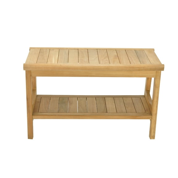 Grade-A Teak Wood Perth Shower Seat 30" Outdoor Patio Stool Bench