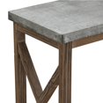 thumbnail image 4 of Newhart Rustic Wood And Galvanized Metal Console Brown Wood, 4 of 4
