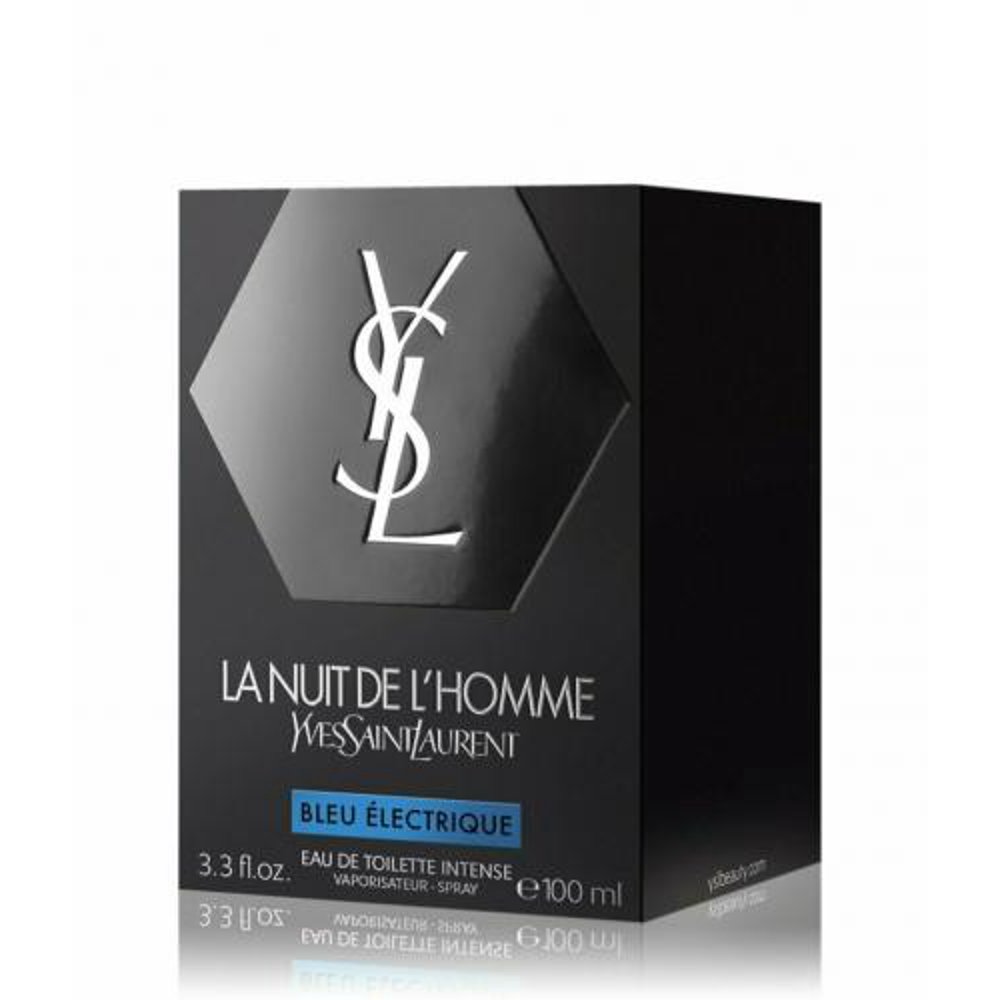 YSL LA NUIT DE L'HOMME BLEU ELECTRIQUE 3.4 EAU DE TOILETTE SPRAY YSL LA NUIT DE L'HOMME BLEU ELECTRIQUE 3.4 EAU DE TOILETTE SPRAY