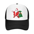 thumbnail image 2 of Gorra de béisbol personalizada de Navidad Kawaii Santa Claus para hombres y mujeres, gorro de camionero transpirable, ropa de calle, 2 of 4