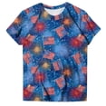 thumbnail image 4 of Leey-World 250 Anniversary USA 250th US Flag Patriotic 4th of July T-Shirt 4th Of July Shirt Plus Size(Blue,2XL), 4 of 7