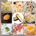 thumbnail image 2 of Moldes para pasteles con tapa,rectangulares de 6.8 onzas,100 mini moldes para pan de aluminio, 100 cucharas de postre con tapa, reutilizables,horneables, aptos para brownies pasteles pan, 2 of 7