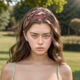 thumbnail image 2 of Unique Bargains 1 Pc Headband Rose Wide Hairband for Women Cameo Pink, 2 of 5