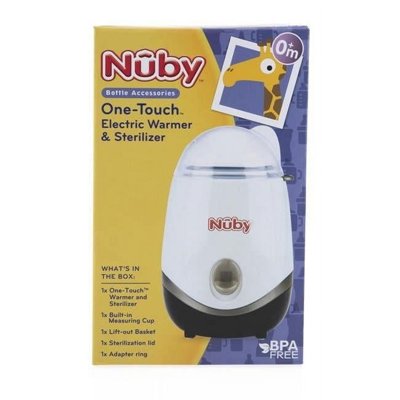 DDI 2362474 Nuby One-Touch 2-in-1 Electric Baby Bottle Warmer & Sterilizer - Case of 8
