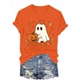 thumbnail image 5 of Akiihool Fall Graphic Tees for Women Fall T-Shirt for Women Halloween Pumpkin Shirts Thanksgiving Family Funny Graphic Tee Casual Cute Autumn Tops (Orange,S), 5 of 7