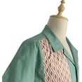 thumbnail image 6 of Two-tone Contrast Retro Cuban Casual Shirts, 6 of 6