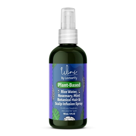 Wini by Locsanity Rice Water, Rosemary & Mint Botanical Hair & Scalp Infusion Spray, 4 oz