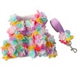 thumbnail image 1 of Tirantes para cachorros y trajes de piel, chaleco con flores de encaje para cachorros, tirantes bonitos de malla suave a prueba de escape, chaleco para Gato, tirantes, 1 of 5