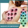 thumbnail image 4 of Bouanq Sports & Outdoors Hand-held Seven-bead Massager With Bumps Whole Body Acupoint Massage Brush Household Portable Brush Travel Hiking Accessories, 4 of 4