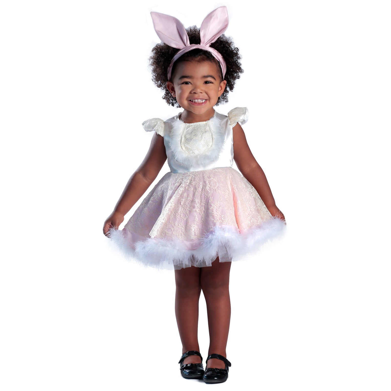 Childs Enfants Plush Fluffy Bunny Fancy Dress Costume Outfit 1-5 Ans