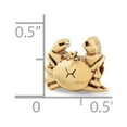 thumbnail image 3 of 925 Sterling Silver Gold-plated Reflections Crab Bead; for Adults and Teens; for Women and Men, 3 of 3