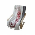thumbnail image 4 of Phoenix Soft Flannel Fleece Throw Blanket, Bird with Swirled Wings Reborn Several Lives Design, Cozy Plush for Indoor and Outdoor Use, 70" x 90", Dark Orange White Red, by Ambesonne, 4 of 6