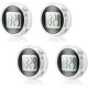 thumbnail image 1 of Mini relojes de motocicleta, impermeables, adhesivos, para montaje en motocicleta, relojes digitales para vehículos, automóviles, automóviles y más, 1,1 de diámetro (4 piezas), 1 of 5