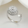 thumbnail image 6 of Censtreet Fidget Anxiety Rings for Women Men Spinner Rings for Anxiety Relieving Stress Open Flower Moon Star Anti Rotatable Rings Adjustable, 6 of 7