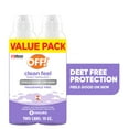 thumbnail image 2 of (2 pack) OFF! Clean Feel Picaridin Insect Repellent Spray Aerosol Value Pack, Tick, Mosquito Repellent, 2 Cans, 10 oz Total, 2 of 15