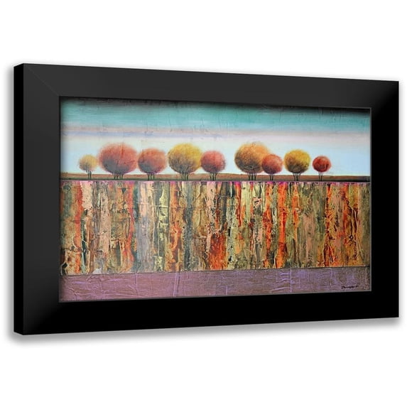 Davenport 24x17 Black Modern Framed Museum Art Print Titled - Earth Peel 2