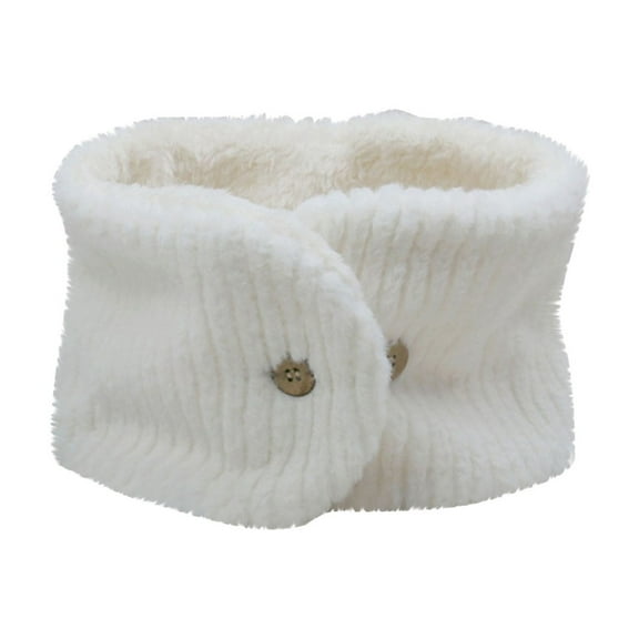 Fewfanhot Unisex Double Buttons Warmer Neck,Warmer Winter Neck Gaiters,Solid Color Scarves for Skiing Cycling