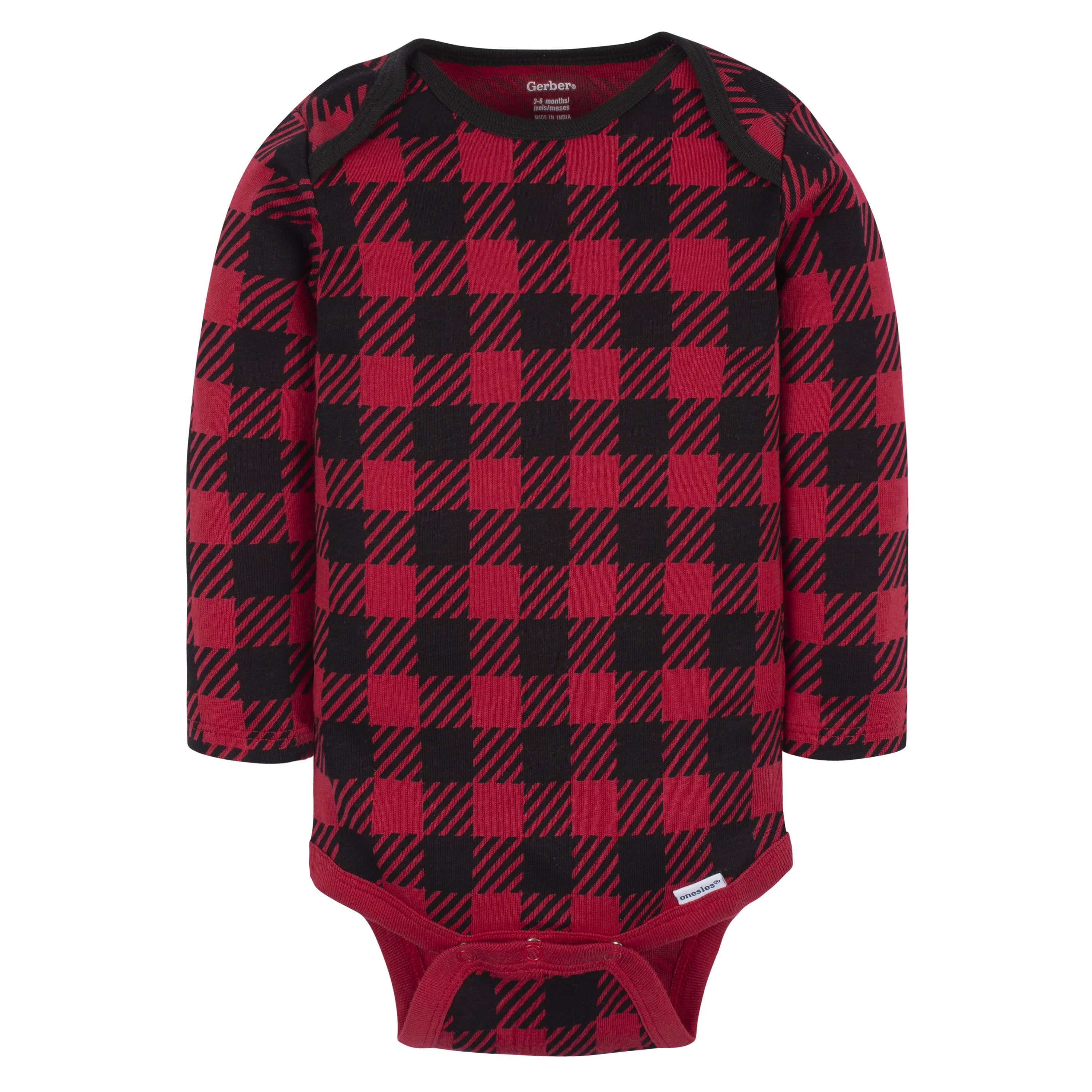 Gerber Baby Gender Neutral Long Sleeve Onesies Bodysuits, 6-Pack, Sizes Newborn - 12 Months