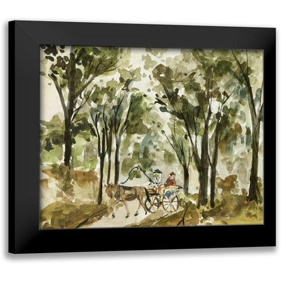 Wang, Melissa 14x12 Black Modern Framed Museum Art Print Titled - Late Autumn I