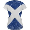 thumbnail image 2 of Scottish Flag Distressed Grunge Scotland All Over Womens T Shirt, 2 of 2