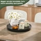 thumbnail image 3 of Organizador de mesa giratoria Lazy Susan VeyFey, 30 cm, antideslizante, de bambú, 3 of 7