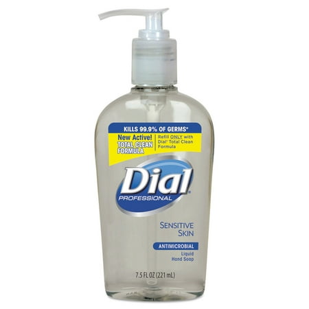 Dial Professional DIA 82834 Antimicrobial Soap For Sensitive Skin, 7.5oz Decor Pump Bottle,