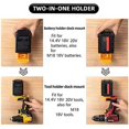 thumbnail image 5 of 5pcs 2-in-1 Tool Hanger Dock Wall-Mounted Battery Holder for B, 5 of 5