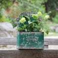 thumbnail image 2 of Galvanized Metal Wall Planter - Rustic Vintage Wall Mounted Planters for Indoor Outdoor Plants Farmhouse Hanging Plant Holder Decor (13.2" L x 9.5" H), 2 of 8