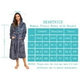 thumbnail image 5 of HEARTNICE Womens Hooded Fleece Robe, Long Fluffy Thick Warm Plush Bathrobe,(Light Blue,L-XL), 5 of 5