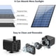 thumbnail image 3 of Bomba de fuente solar de 2,5 W, con 6 boquillas y tubería de agua de 4 pies, bomba de energía solar para baños de pájaros, estanques, jardines y otros lugares SMTX, 3 of 4