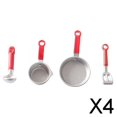 thumbnail image 1 of Juego de juguetes de cocina Baoblaze de 4 piezas con cuchara y olla para casa de muñecas, 1 of 6