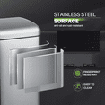 Magshion 8 Gallon Trash Can, Hands-Free Stainless Steel Commercial ...