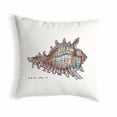 thumbnail image 2 of Betsy Drake Interiors Conch - Teal No Cord Pillow 18x18, 2 of 2