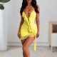 thumbnail image 4 of Mini vestido con tirantes y volantes para mujer sin mangas Y2k estilo Sexy para discoteca FLhrweasw Nuevo, 4 of 9