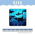 thumbnail image 2 of 10 Inch Wall Clock Battery Operated Silent Clock Decorative for Office, Kitchen, Outdoor, Living Room，Animal Sharks Lovely, 2 of 4