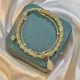 thumbnail image 5 of Pulseras de alta gama, ramas doradas y hojas de jade, lujo ligero, pulseras de nicho, alta gama, 5 of 7
