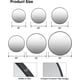 thumbnail image 2 of 18 - pulgada metal round decorative wall - mounted vanity mirror, easy to install, suitable para dormitorio, entrada, bathroom, sala de estar (negra), 2 of 7