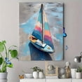 thumbnail image 4 of Colorful Sailboat Canvas Print Wall Art for Living Room Bedroom Office Beach House Nautical Decor, 4 of 8