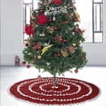 thumbnail image 3 of Cateissary de árbol de Navidad, esterilla de felpa circular de bola blanca ligera, delantal de suelo reutilizable resistente al desgaste, exquisita Kits de decoración para fiestas Cateissary HA070228-00, 3 of 6